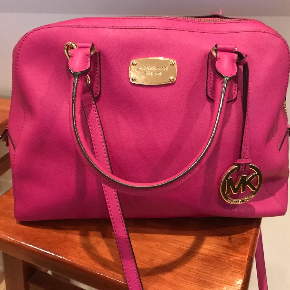 Michael Kors Cindy Medium Saffiano Leather Satchel
